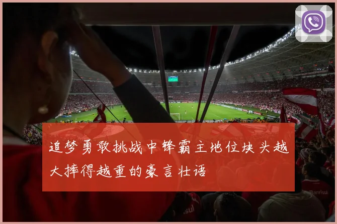 追梦勇敢挑战中锋霸主地位块头越大摔得越重的豪言壮语